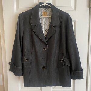 Kasper - Size 16 - Women's Blazer in Grey and Black